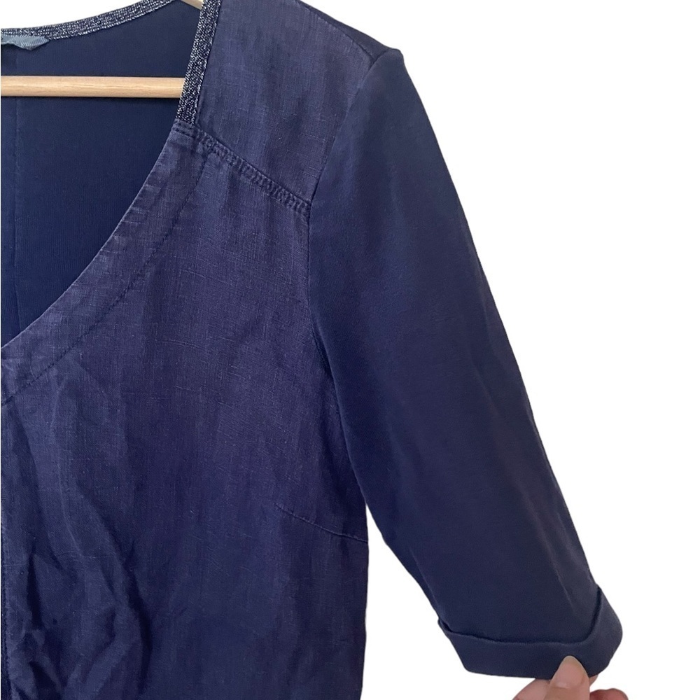 Sadwich_ Clothing Garment Dye Dress Linen Indigo small (34) - Picture 2 of 7